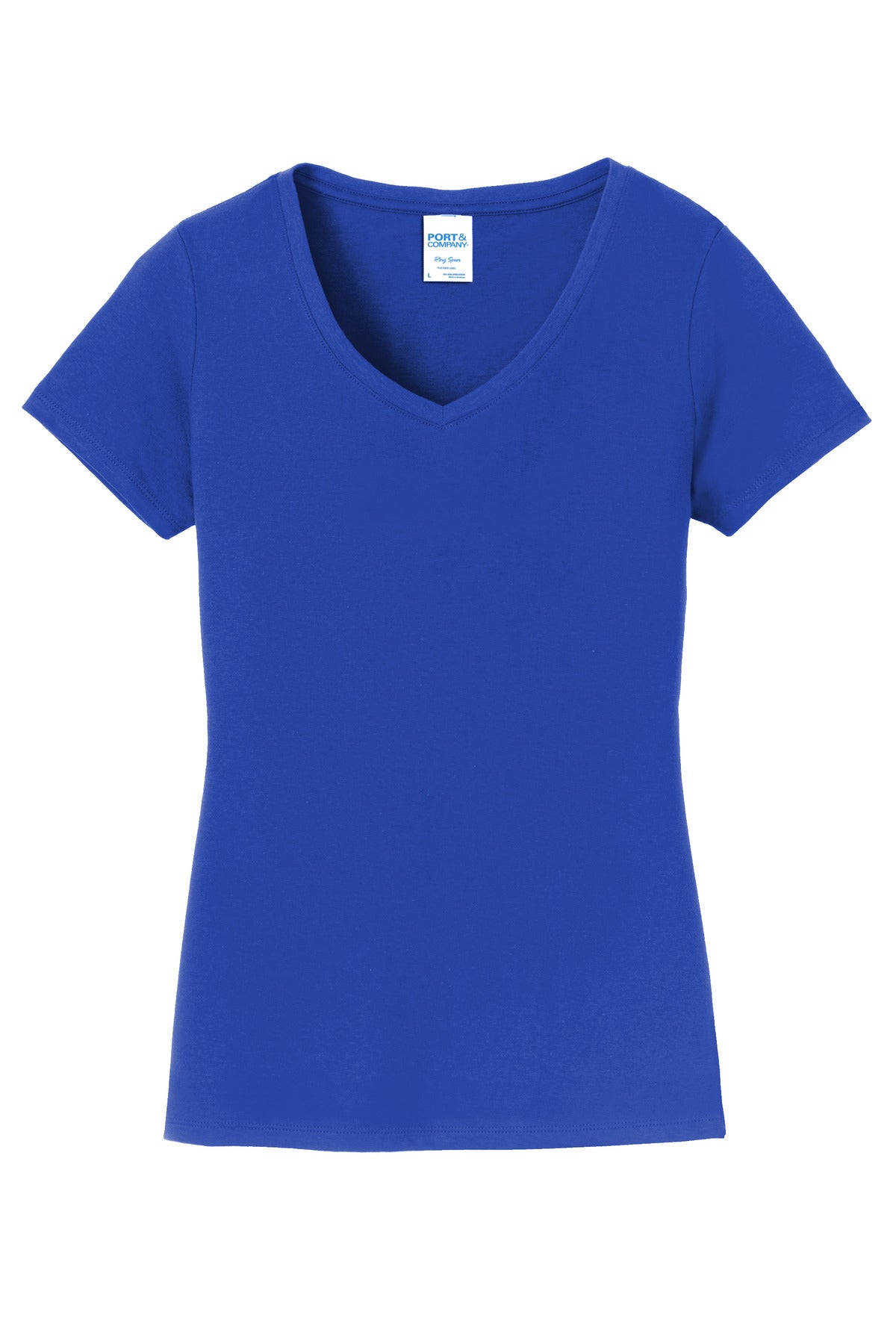 Port & Co Women's Fan Favorite V-Neck Tee - True Royal