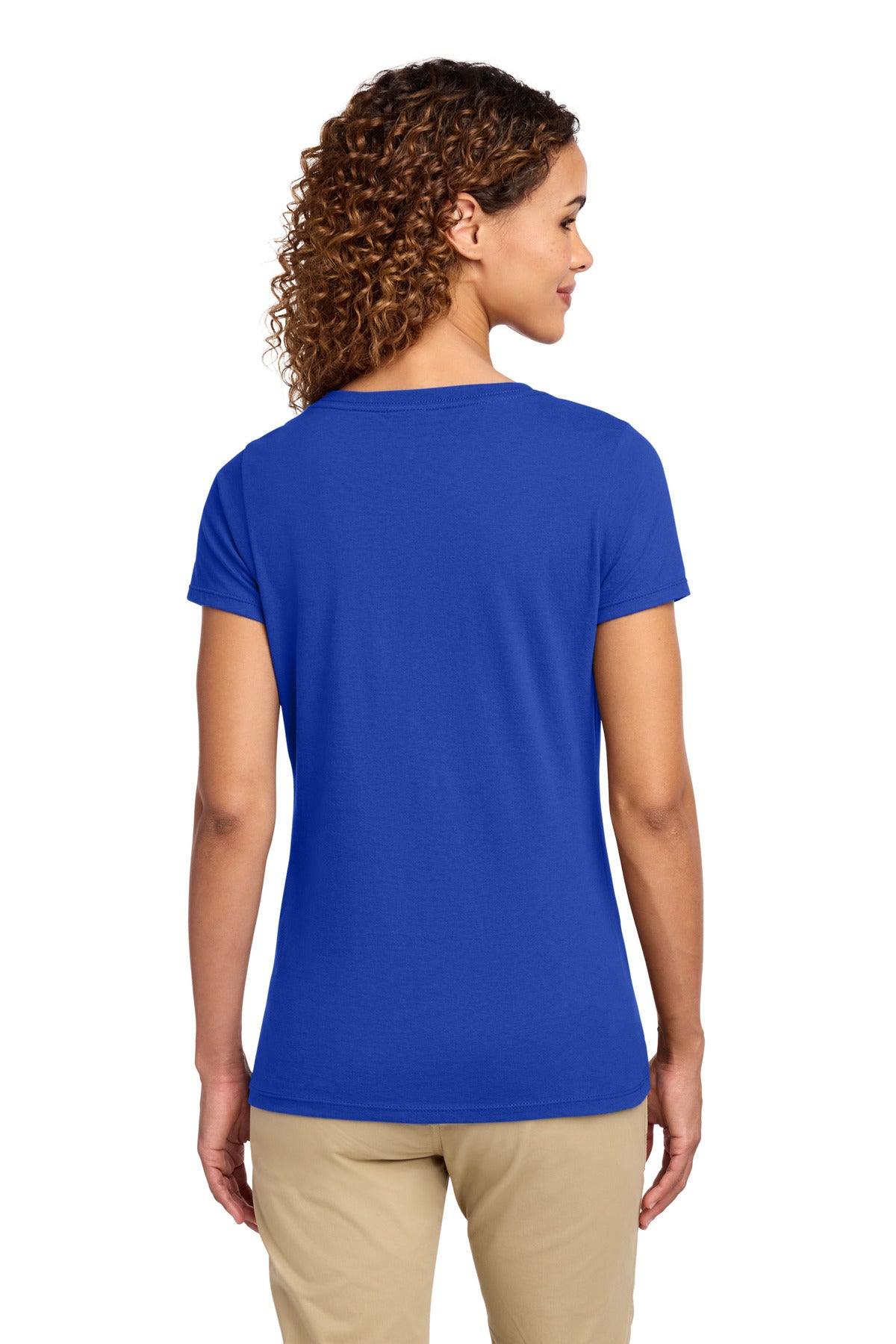 Port & Co Women's Fan Favorite V-Neck Tee - True Royal