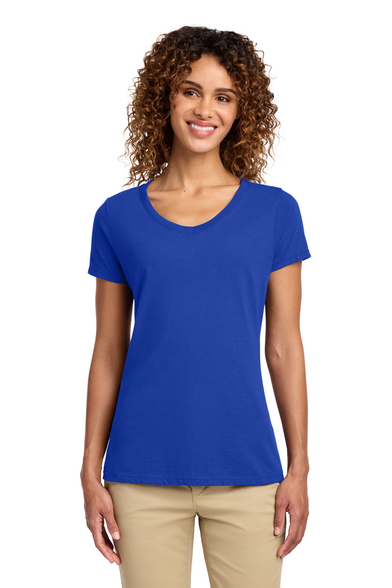 Port & Co Women's Fan Favorite V-Neck Tee - True Royal