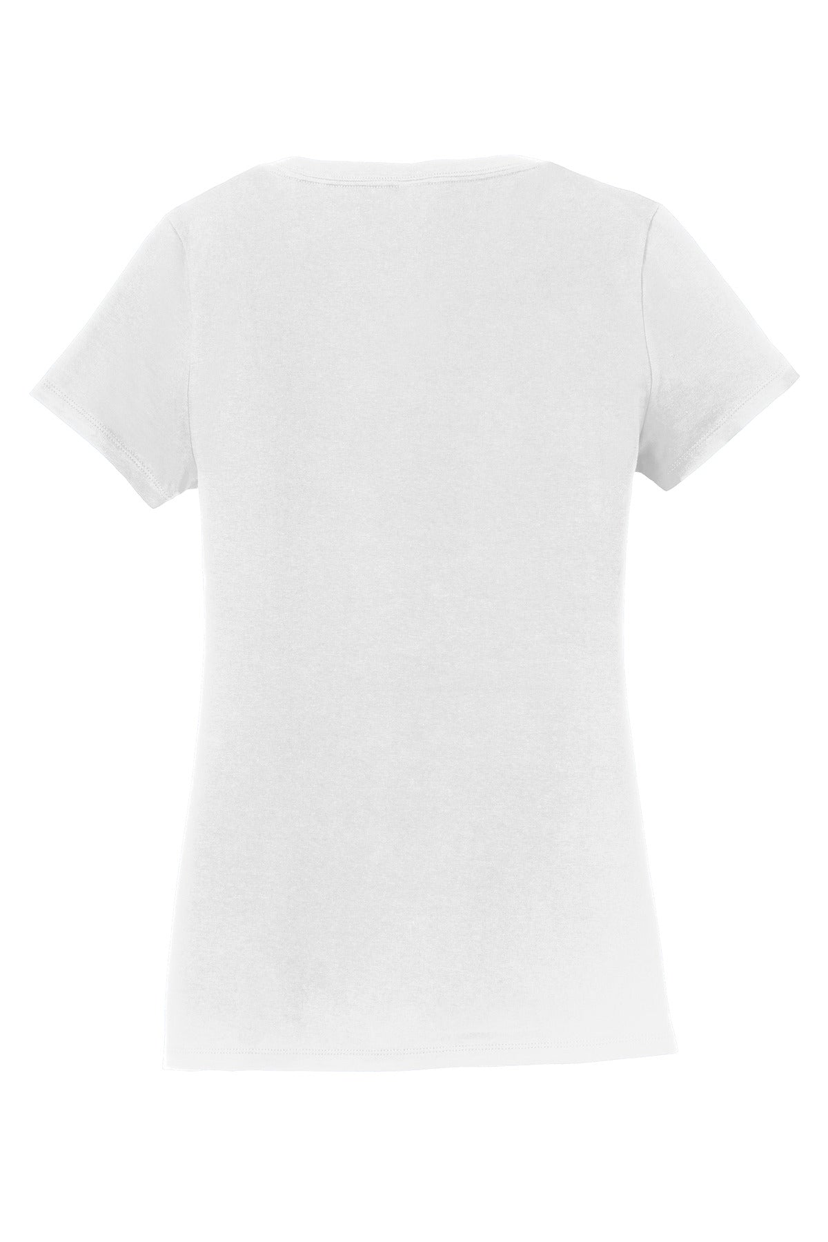 Port & Co Women's Fan Favorite V-Neck Tee - White