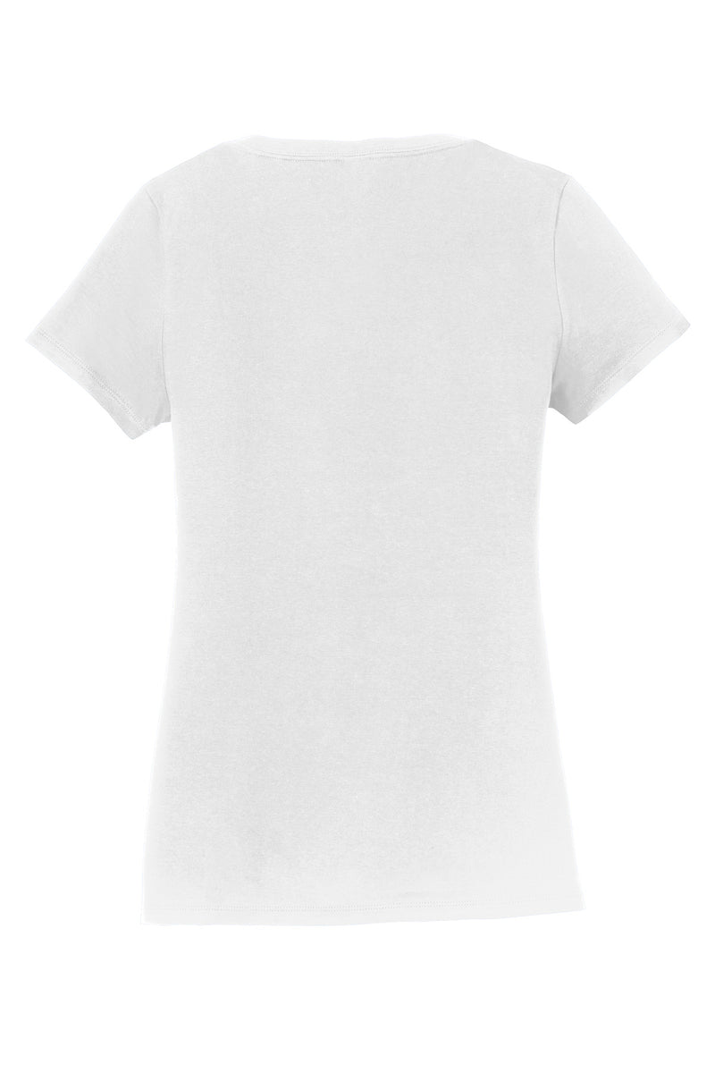 Port & Co Women's Fan Favorite V-Neck Tee - White