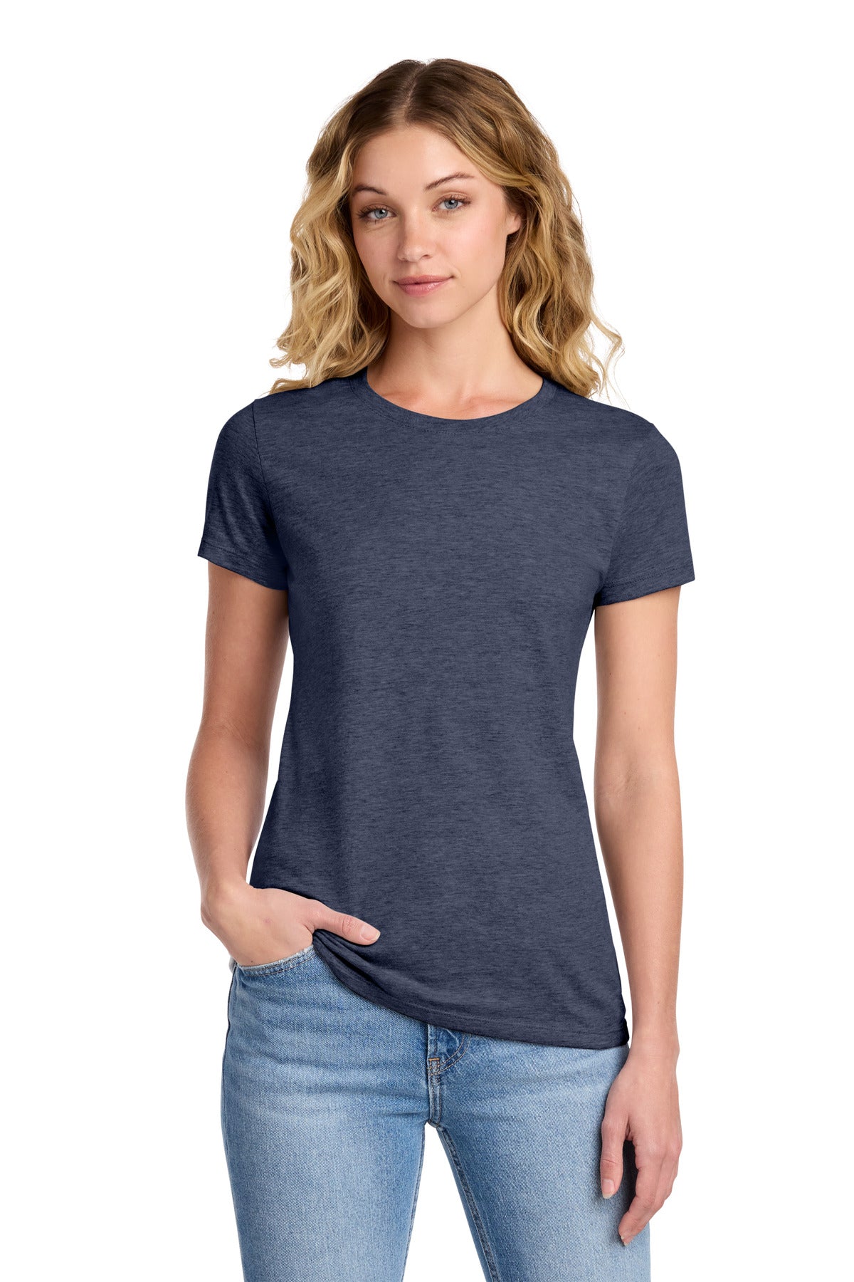 Port & Co Women's Fan Favorite Tee - Heather Navy