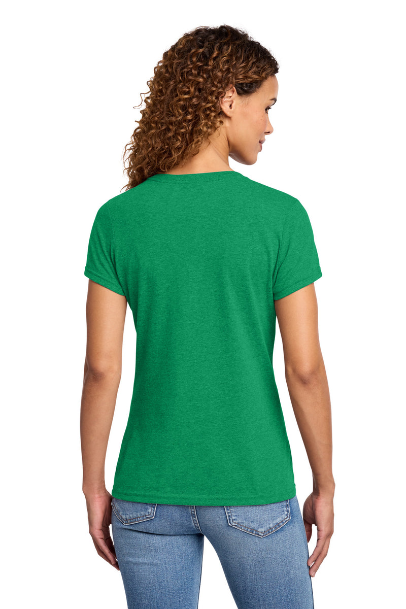 Port & Co Women's Fan Favorite Blend V-Neck Tee - Athletic Kelly Green Heather