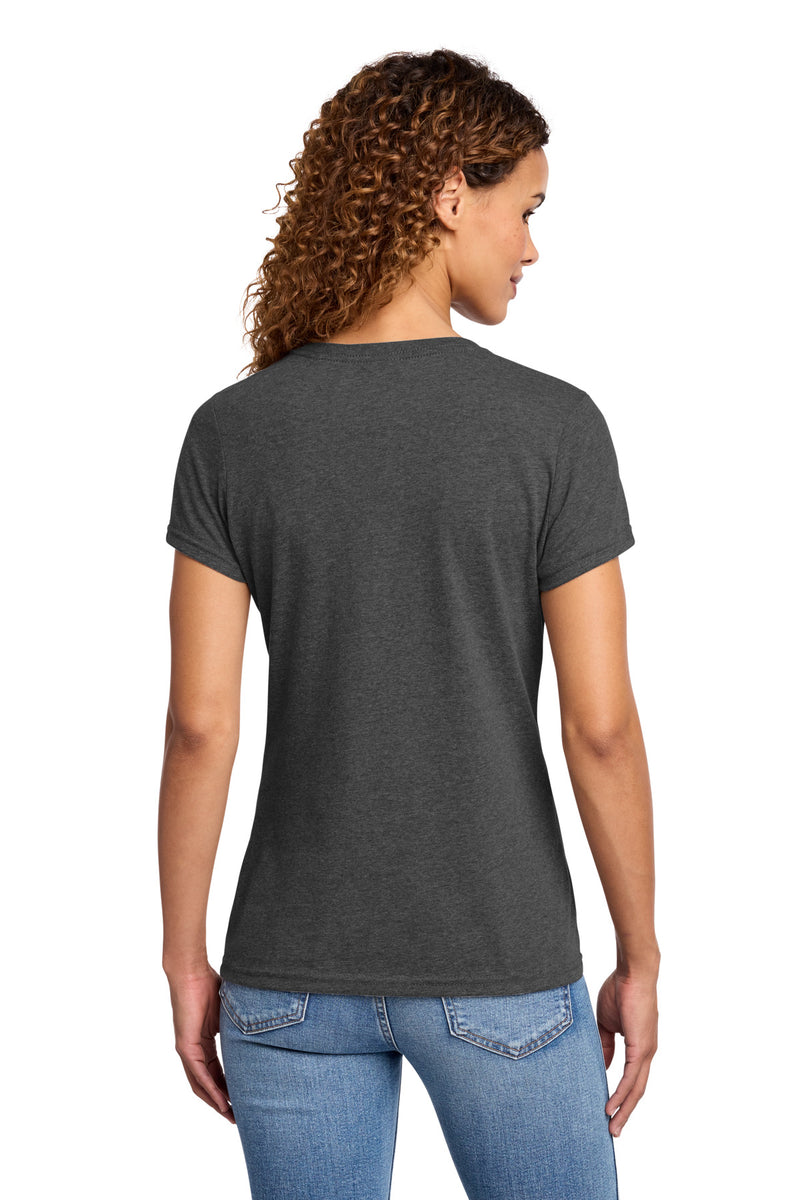 Port & Co Women's Fan Favorite Blend V-Neck Tee - Black Heather