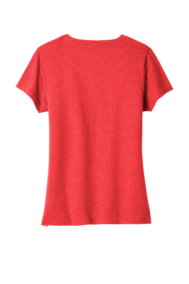 Port & Co Women's Fan Favorite Blend V-Neck Tee - Bright Red Heather