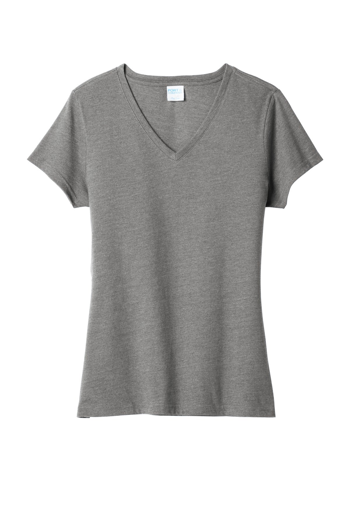 Port & Co Women's Fan Favorite Blend V-Neck Tee - Graphite Heather