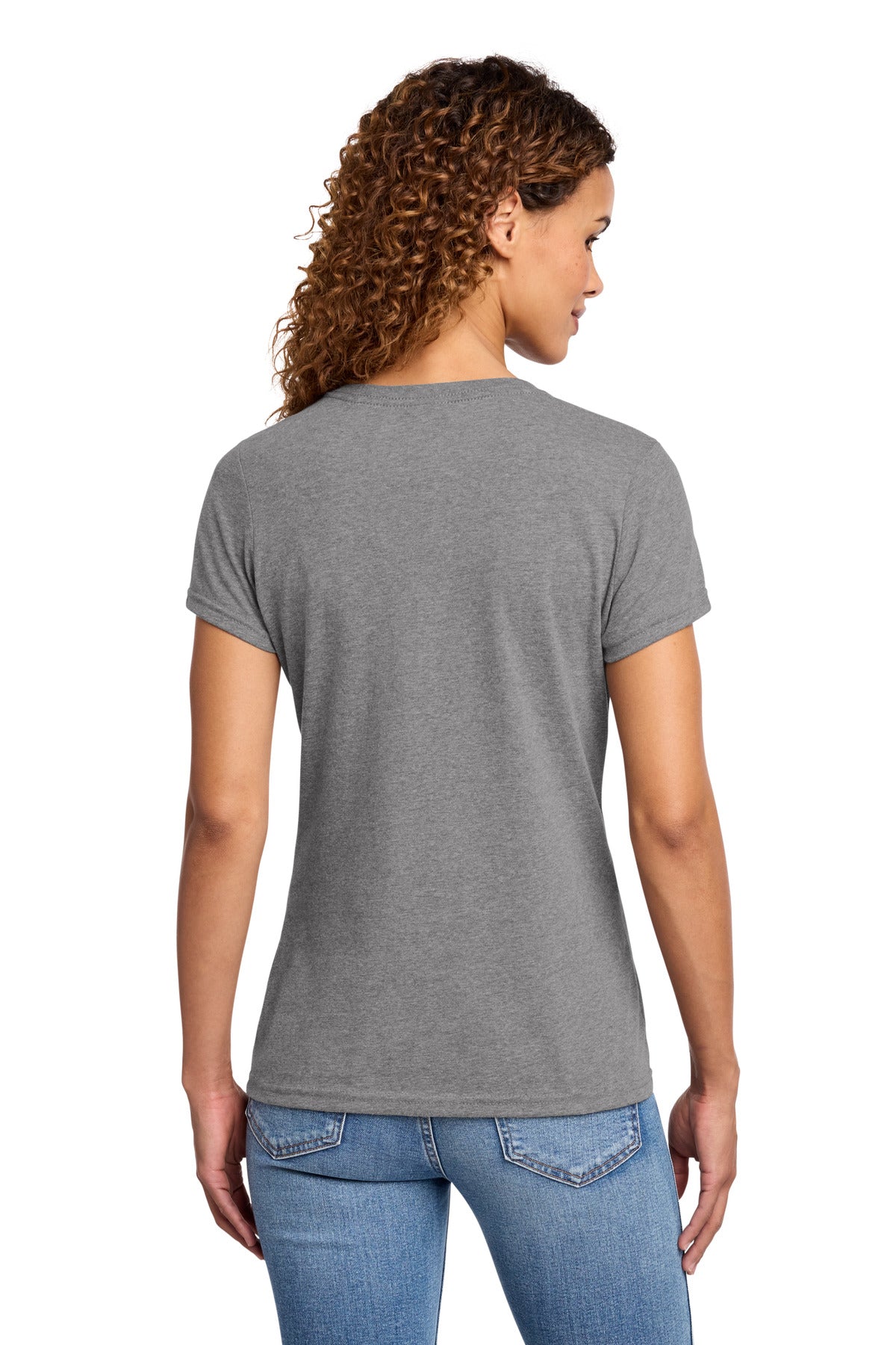 Port & Co Women's Fan Favorite Blend V-Neck Tee - Graphite Heather