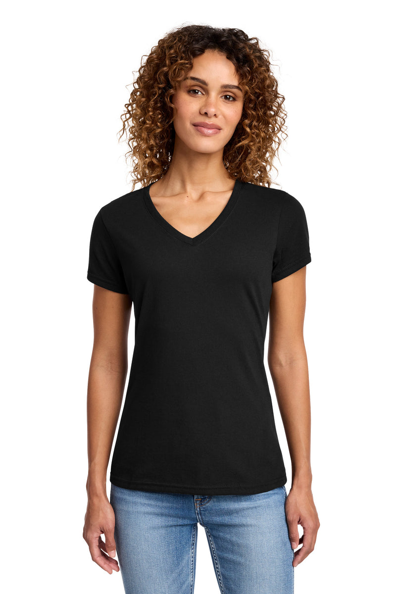 Port & Co Women's Fan Favorite Blend V-Neck Tee - Jet Black