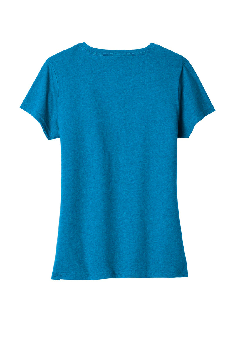 Port & Co Women's Fan Favorite Blend V-Neck Tee - Sapphire Heather