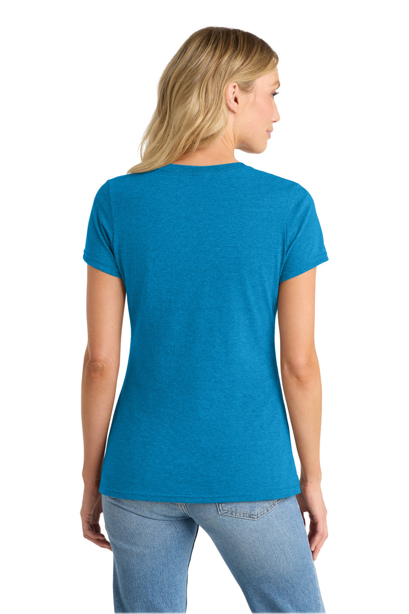 Port & Co Women's Fan Favorite Blend V-Neck Tee - Sapphire Heather