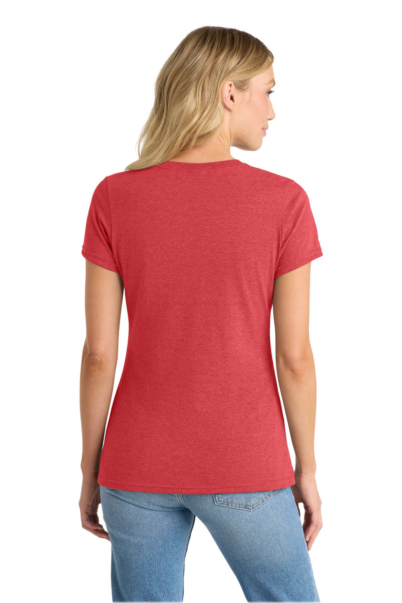 Port & Co Women's Fan Favorite Blend V-Neck Tee - Team Cardinal Heather