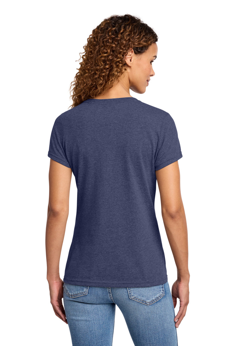 Port & Co Women's Fan Favorite Blend V-Neck Tee - Team Navy Heather