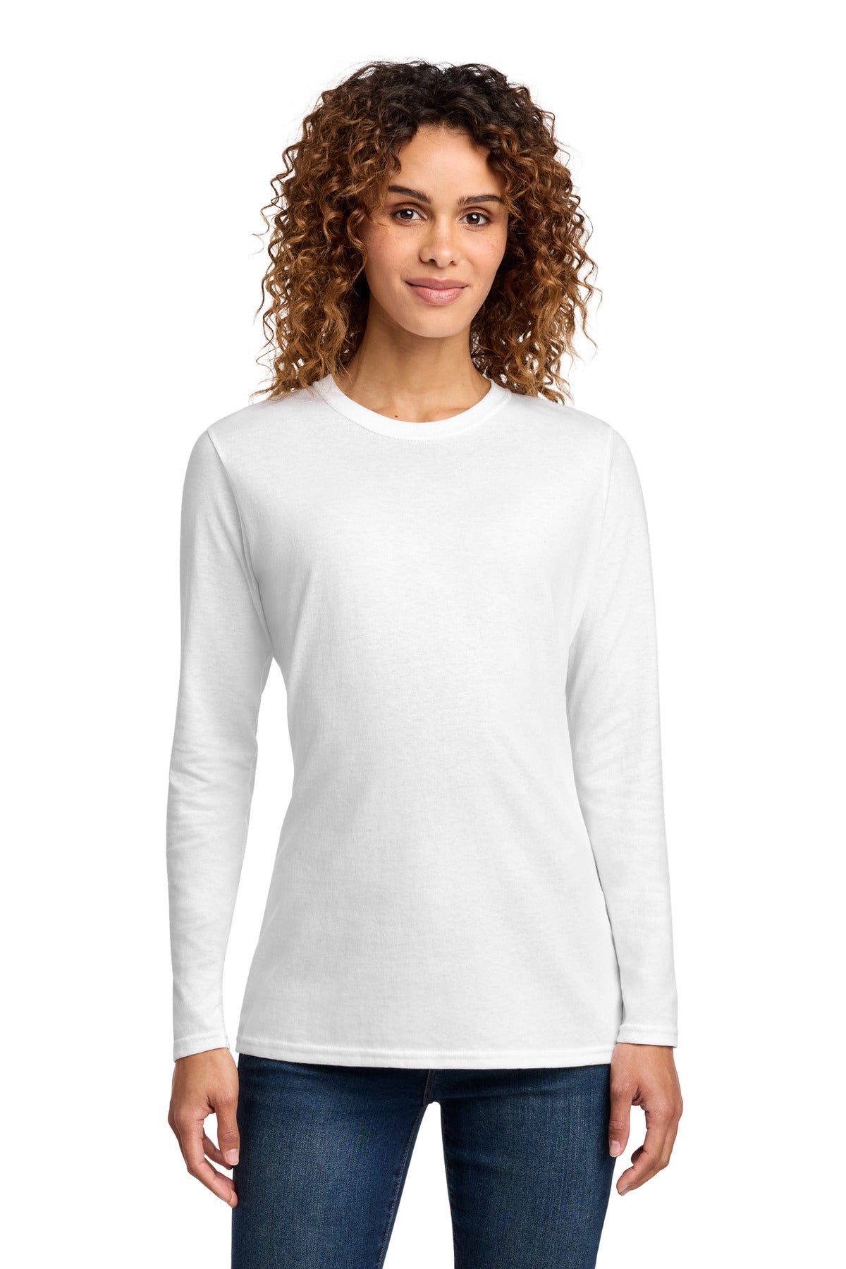 Genesis Church Charlevoix · Port & Co Women's Long Sleeve Core Cotton Tee (White)