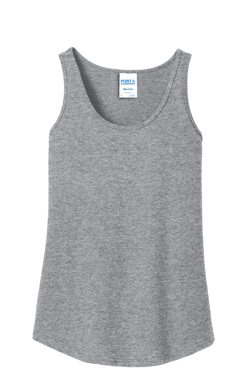 Port & Co Women's Core Cotton Tank Top - Athletic Heather