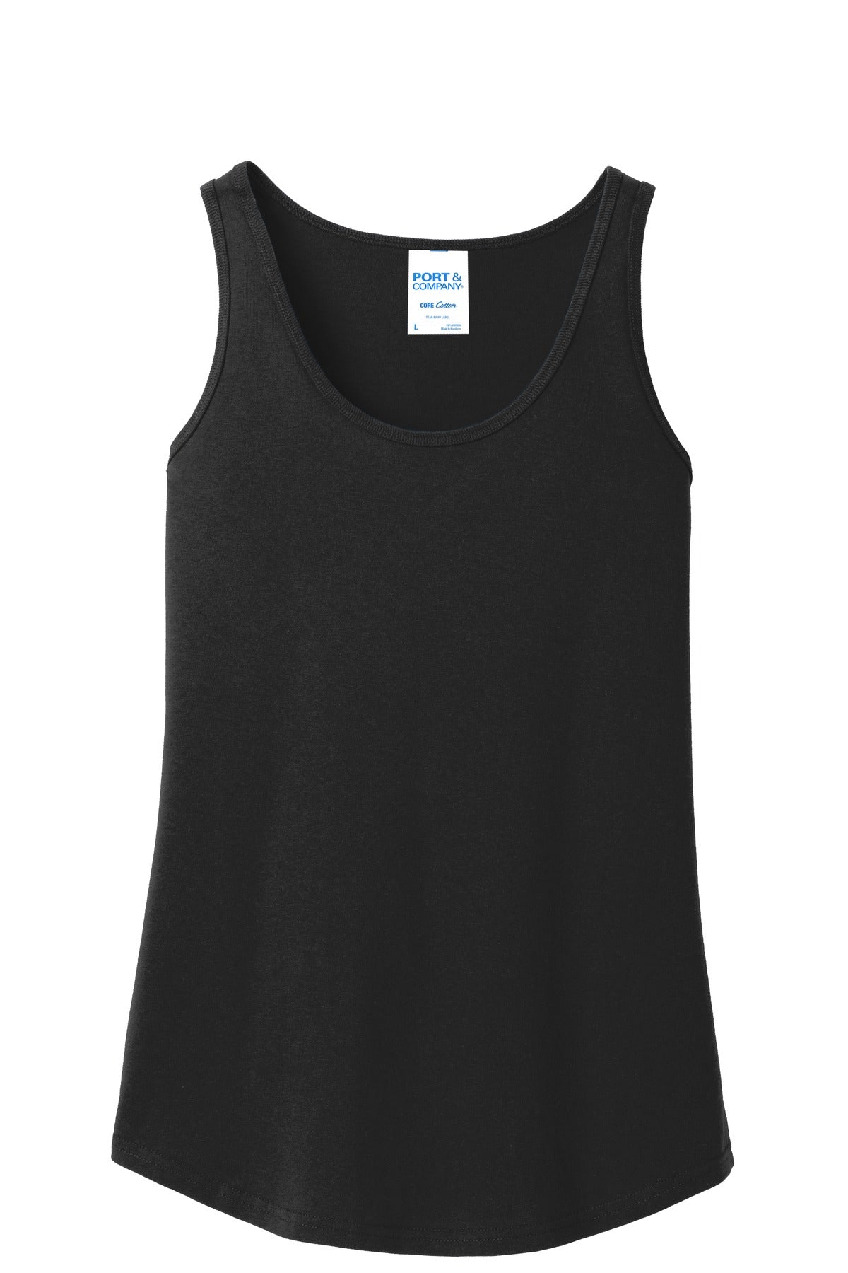 Port & Co Women's Core Cotton Tank Top - Jet Black