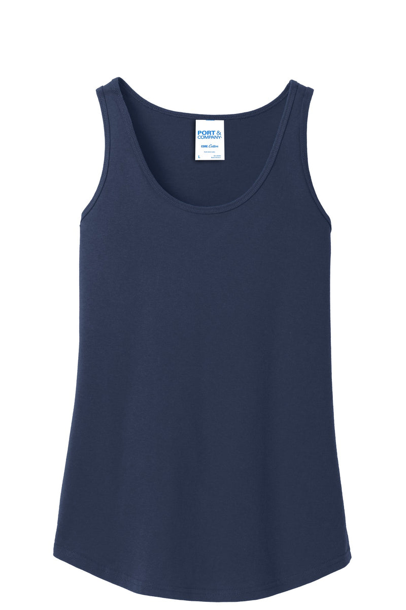 Port & Co Women's Core Cotton Tank Top - Navy