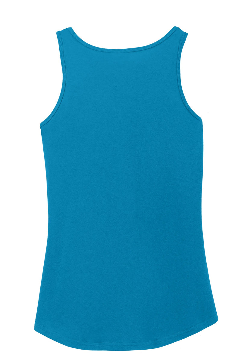 Port & Co Women's Core Cotton Tank Top - Neon Blue