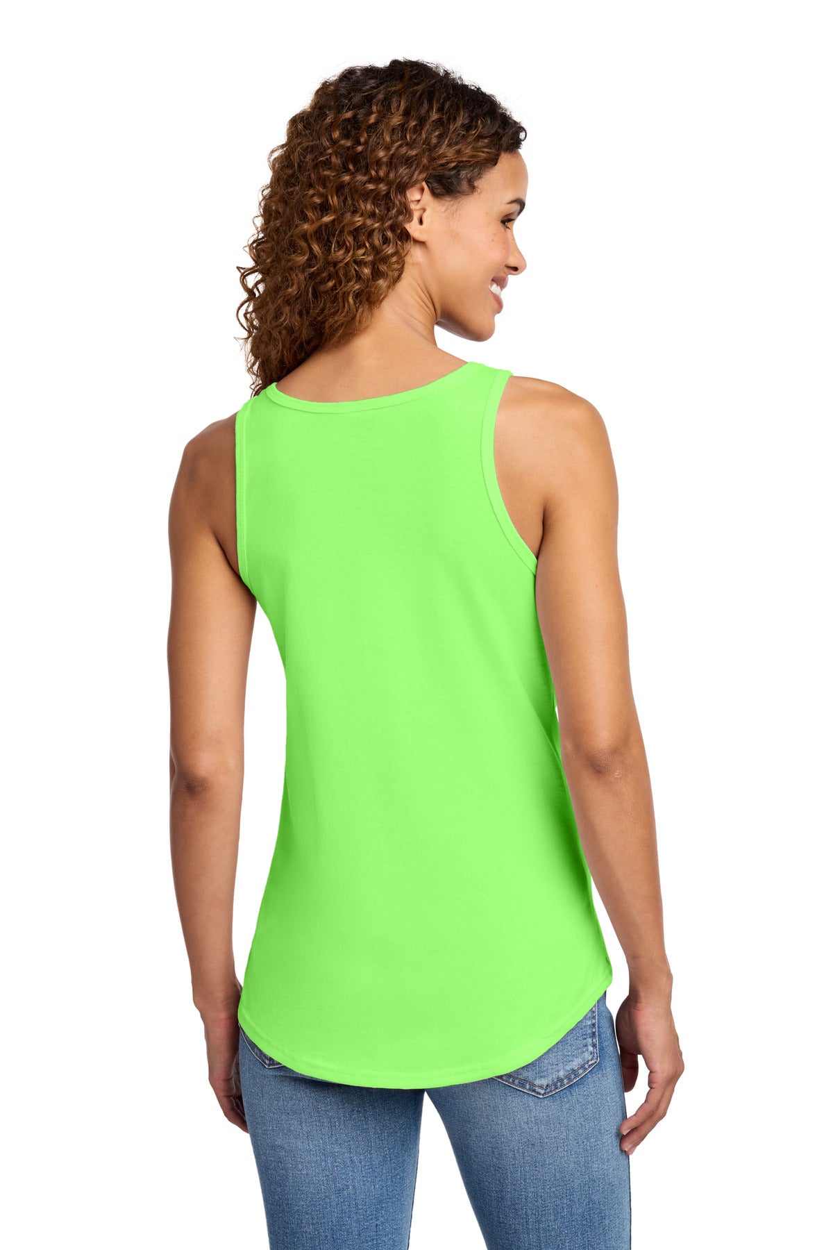 Port & Co Women's Core Cotton Tank Top - Neon Green