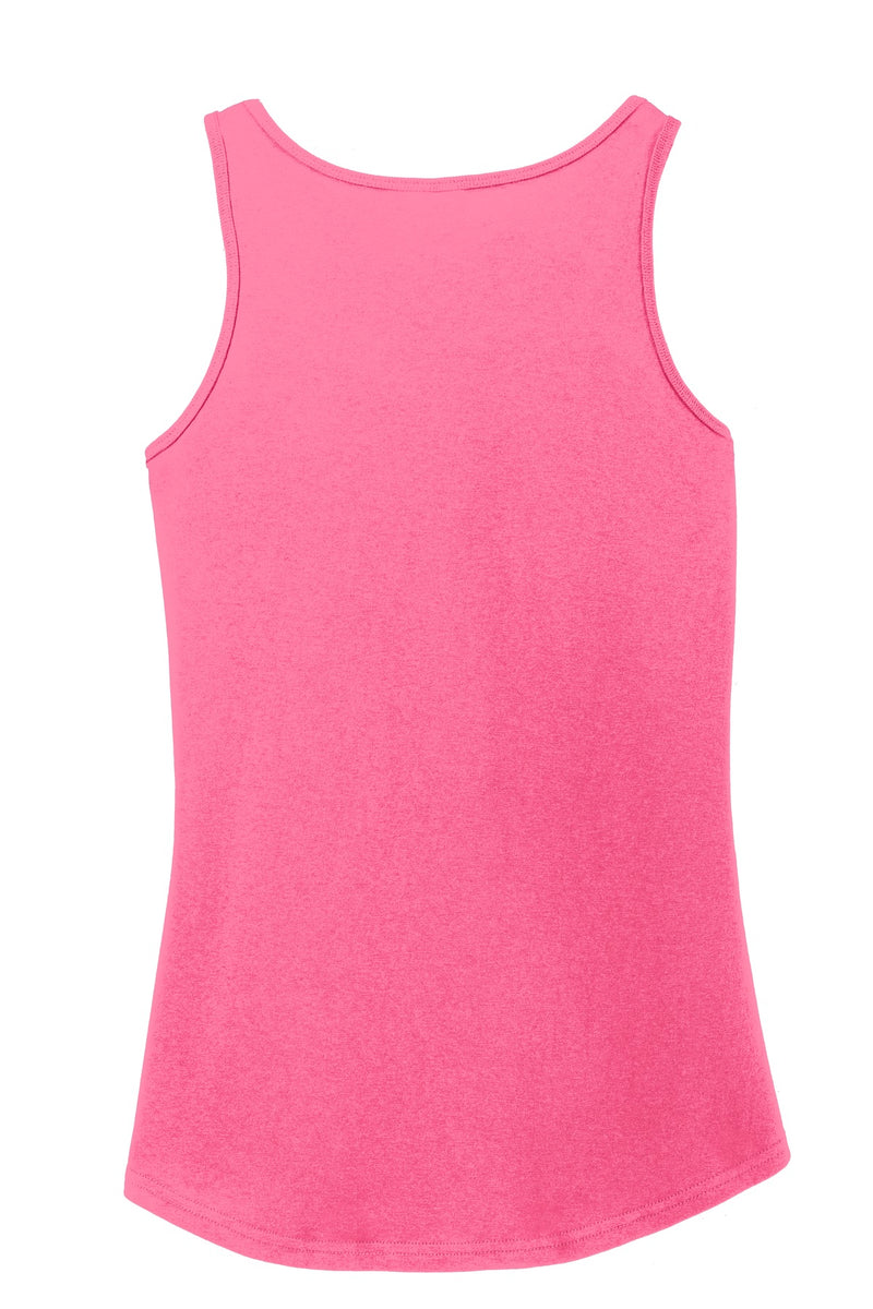 Port & Co Women's Core Cotton Tank Top - Neon Pink