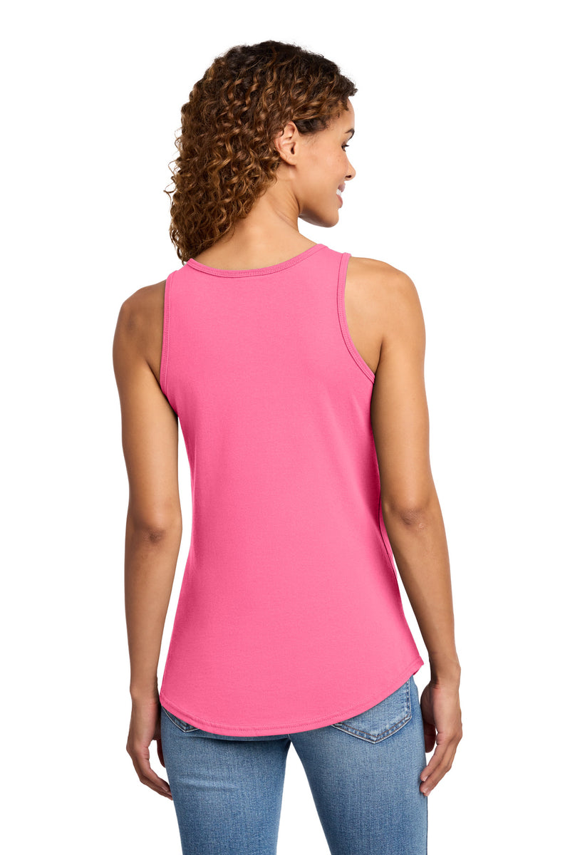 Port & Co Women's Core Cotton Tank Top - Neon Pink