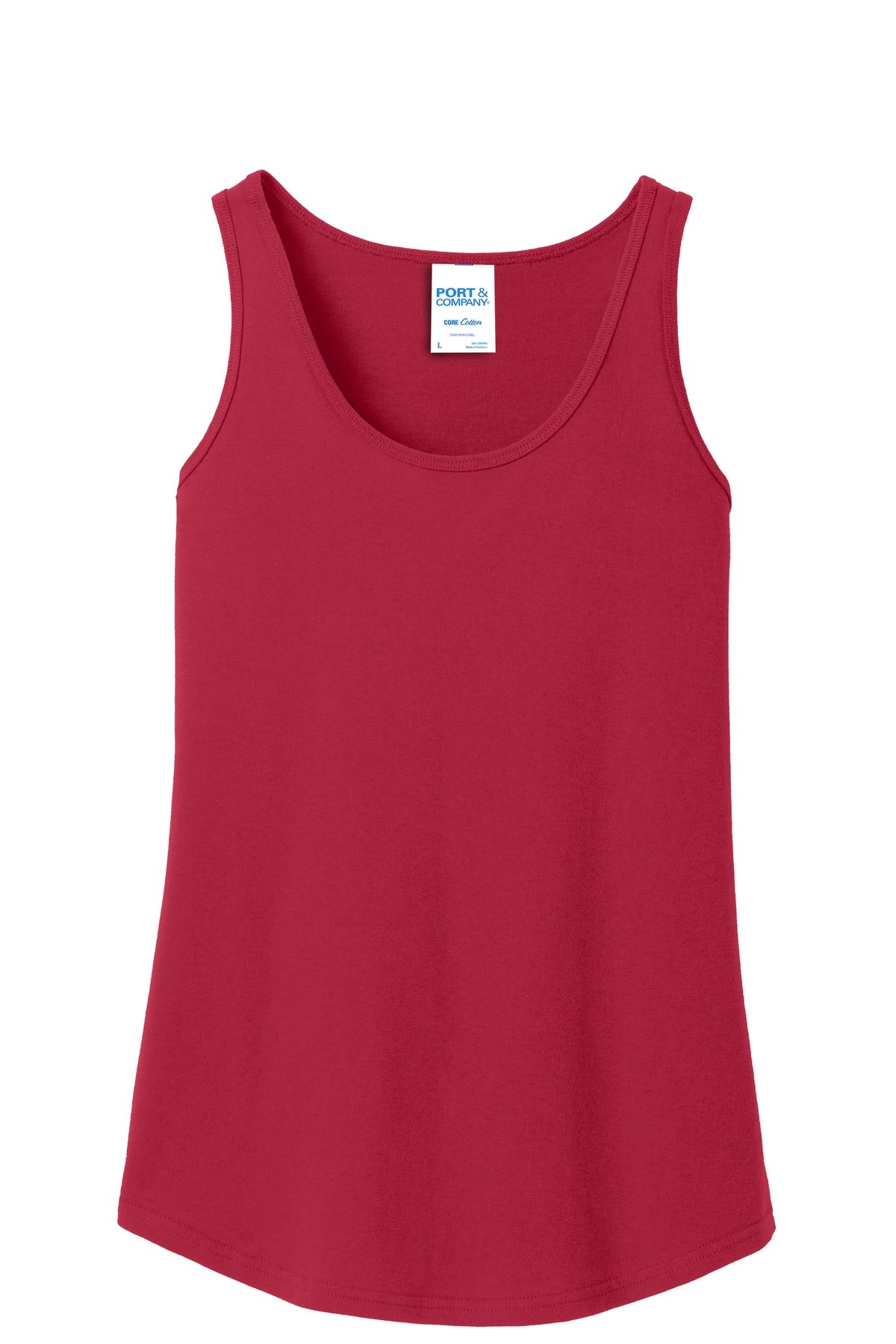 Port & Co Women's Core Cotton Tank Top - Red