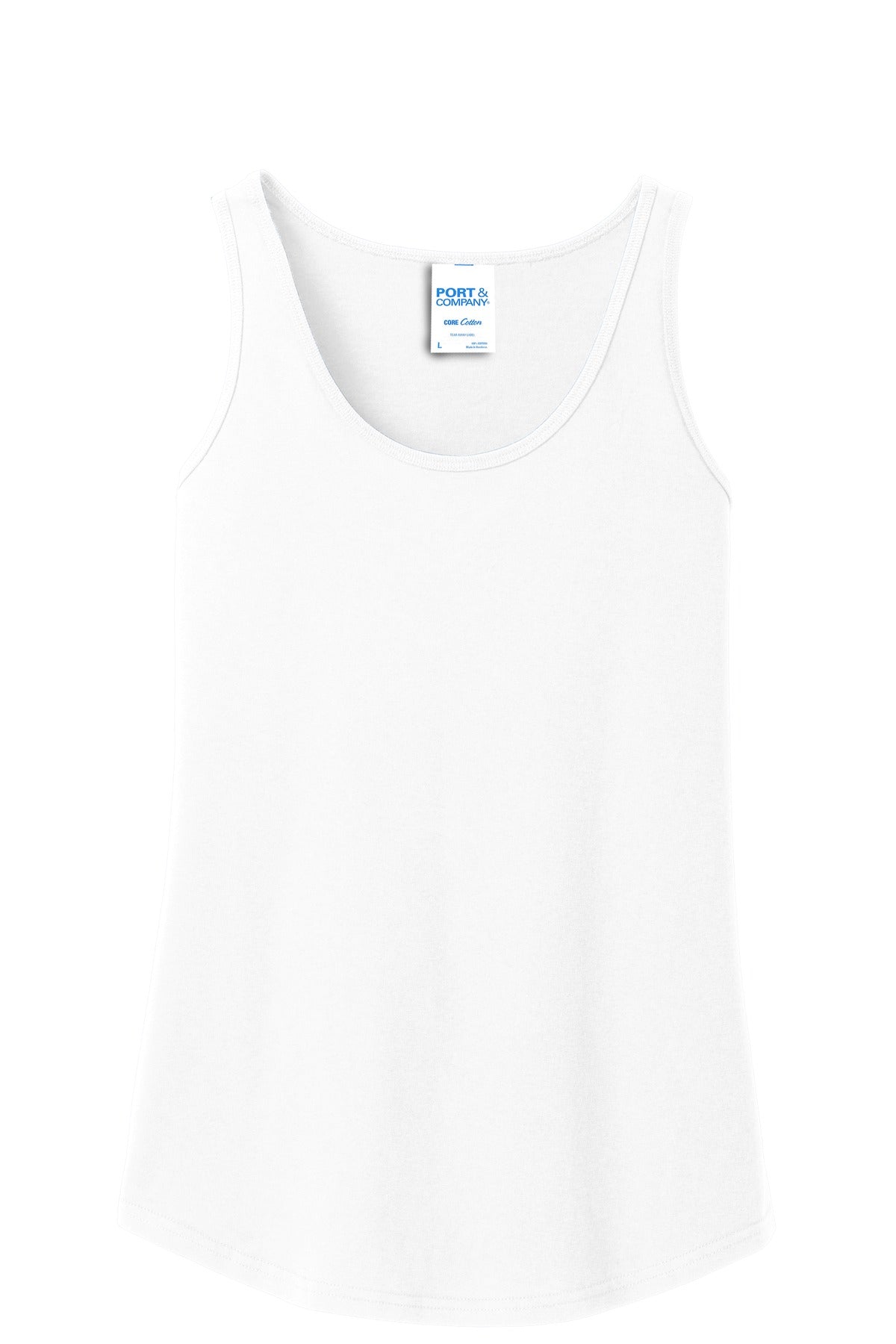 Port & Co Women's Core Cotton Tank Top - White
