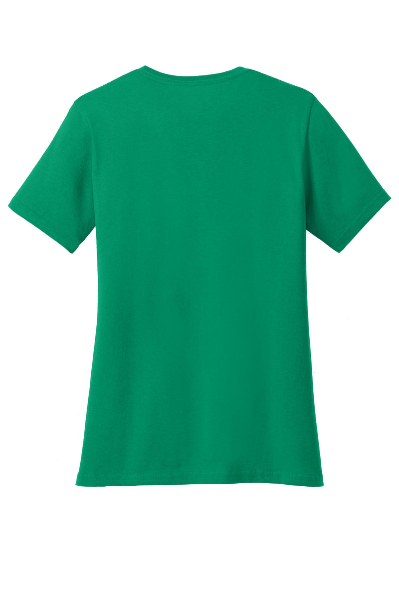 Port & Co Women's Core Cotton V-Neck Tee - Kelly