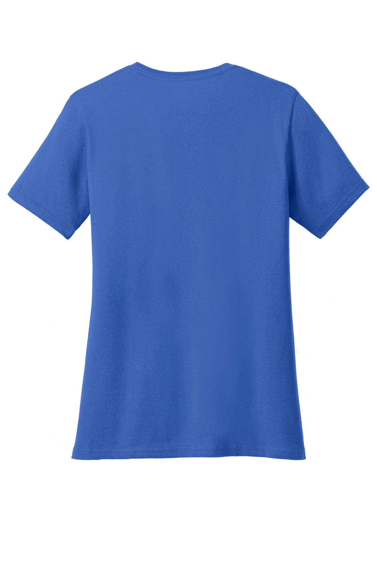 Port & Co Women's Core Cotton V-Neck Tee - Royal