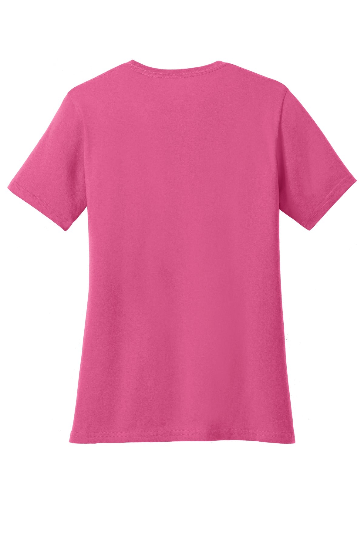 Port & Co Women's Core Cotton V-Neck Tee - Sangria