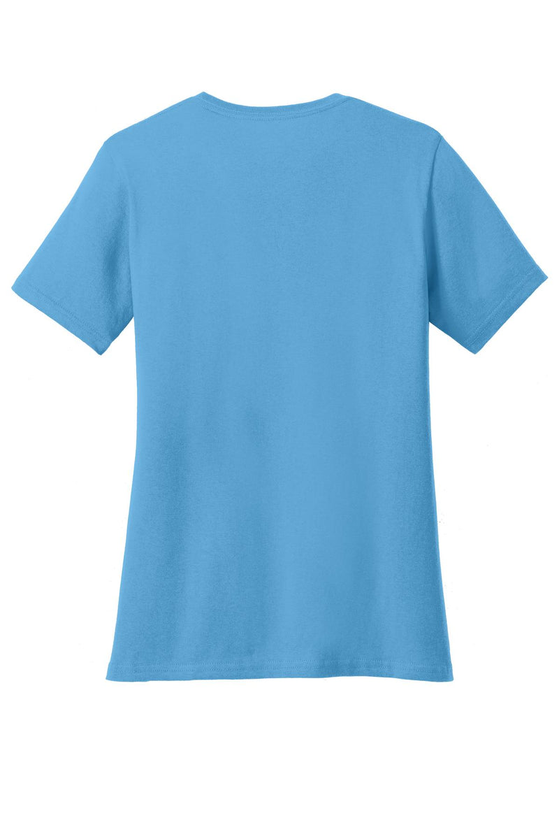 Port & Co Women's Core Cotton Tee - Aquatic Blue