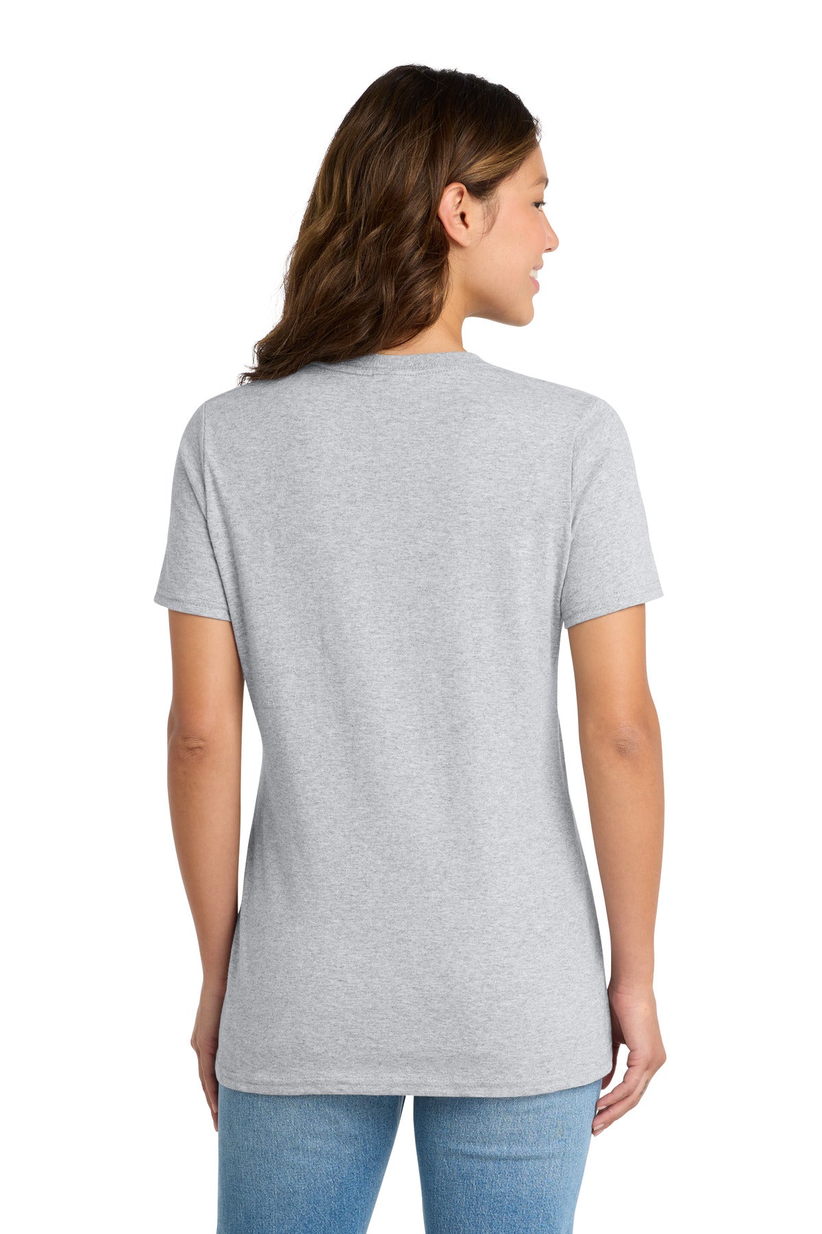 Port & Co Women's Core Cotton Tee - Ash