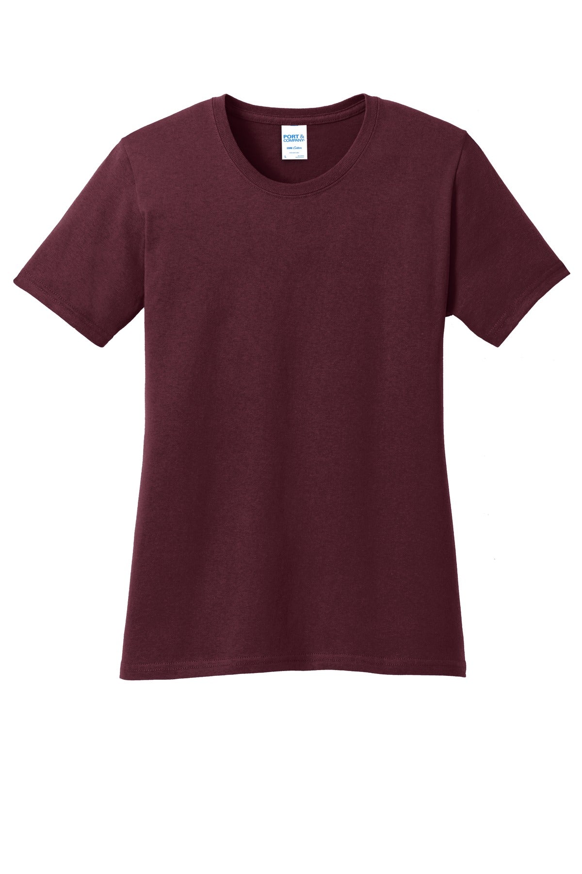 Port & Co Women's Core Cotton Tee - Athletic Maroon
