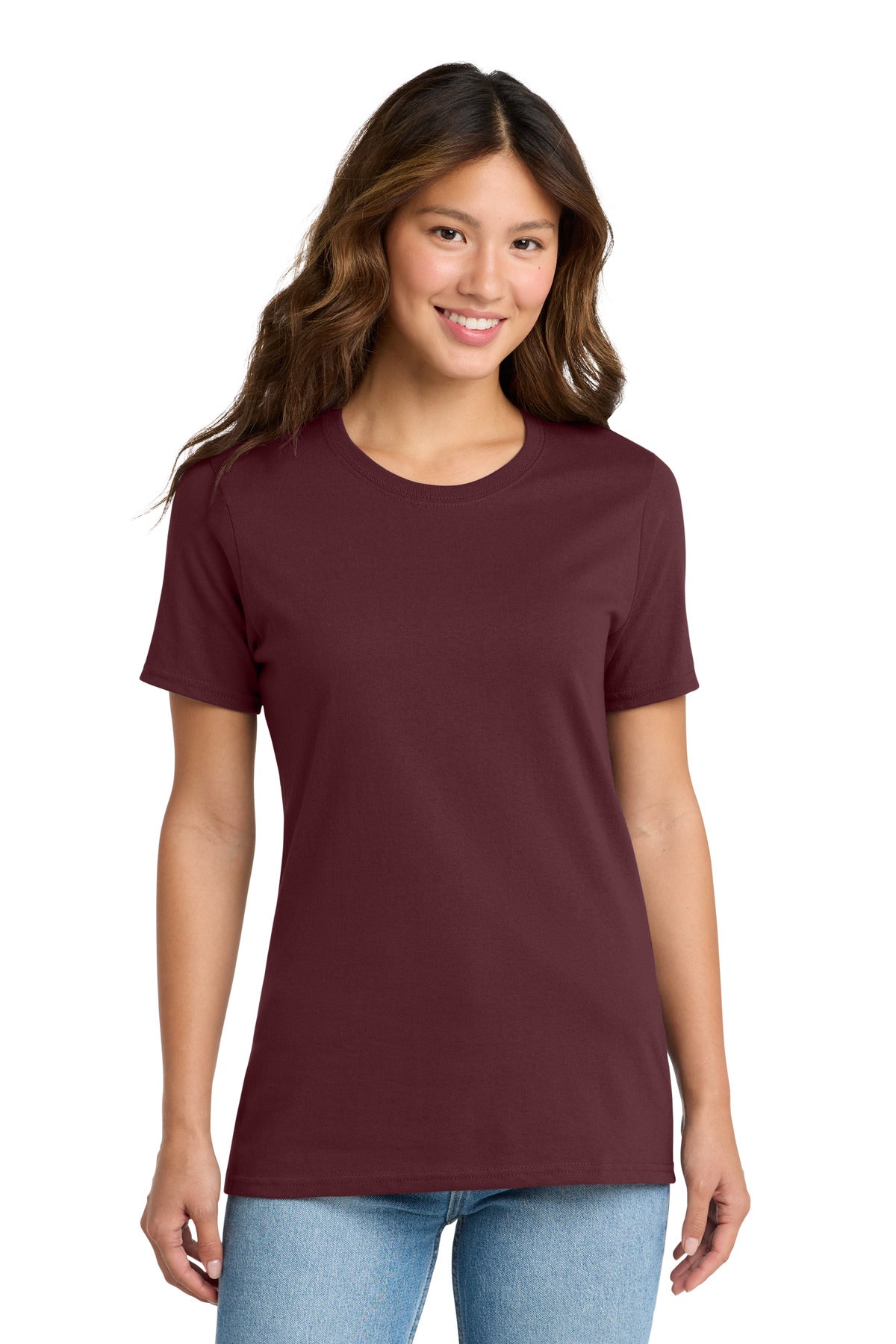 Port & Co Women's Core Cotton Tee - Athletic Maroon