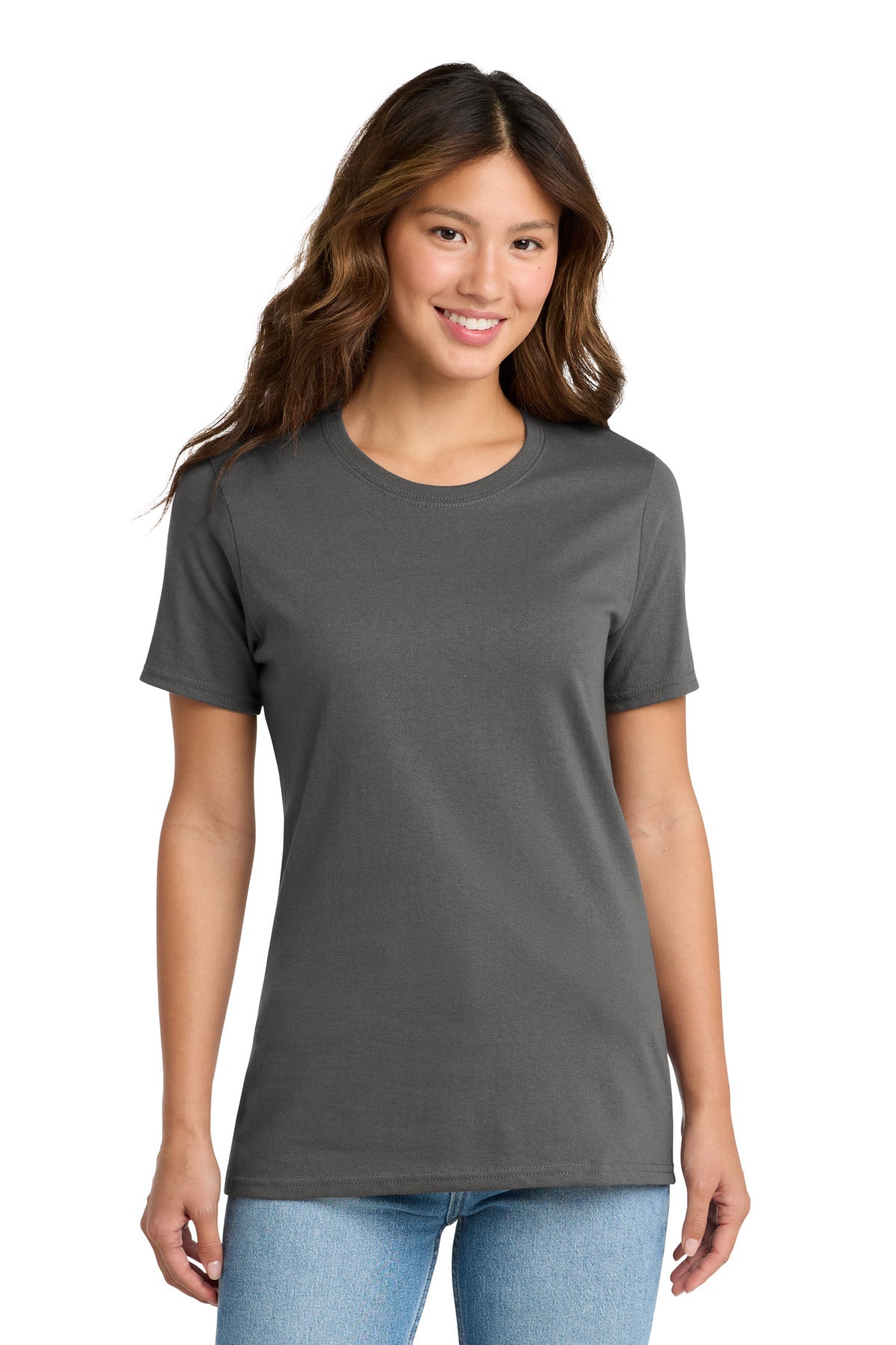 Port & Co Women's Core Cotton Tee - Charcoal