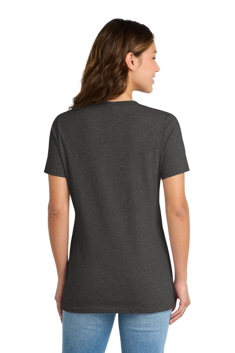 Port & Co Women's Core Cotton Tee - Dark Heather Grey