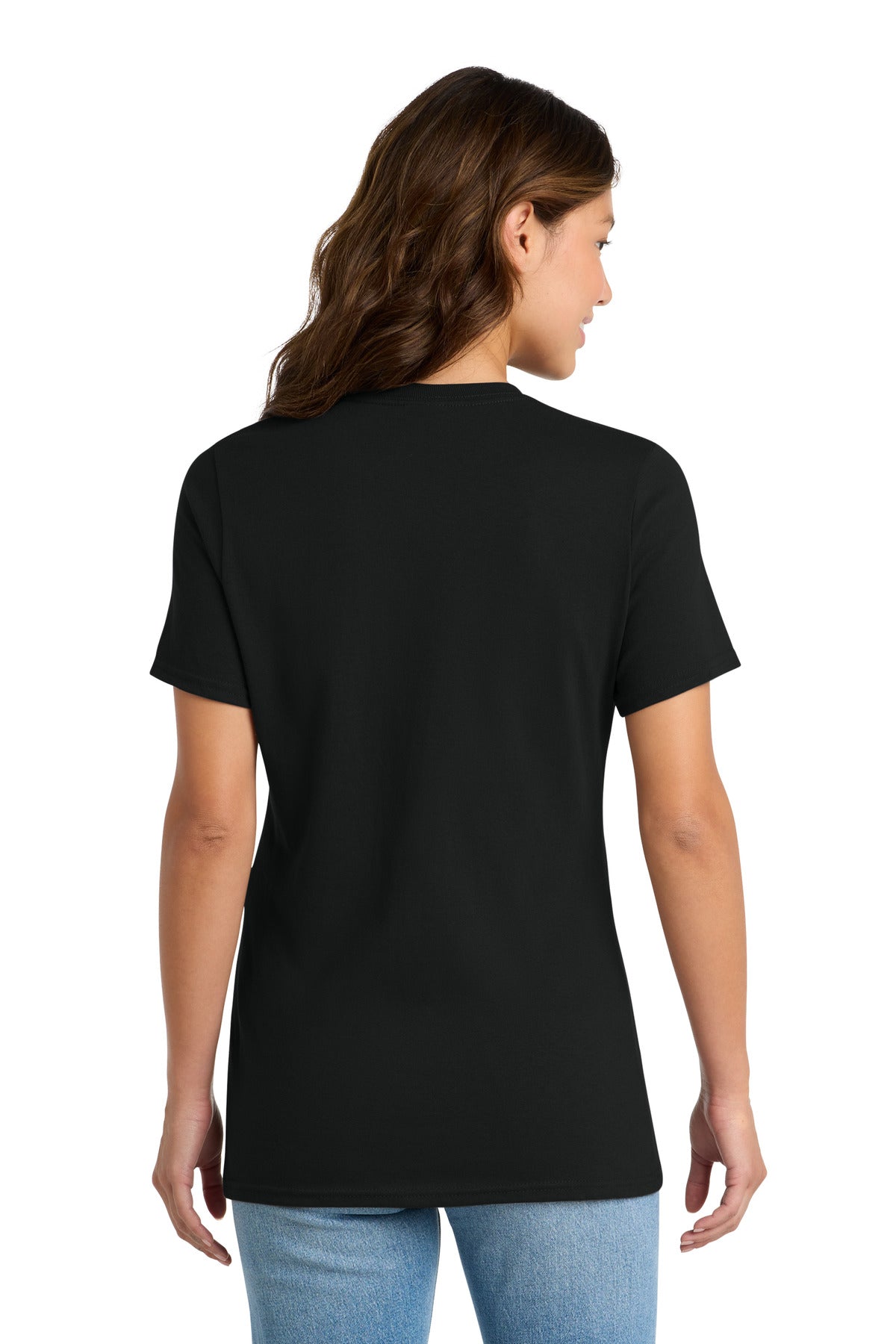 Port & Co Women's Core Cotton Tee - Jet Black