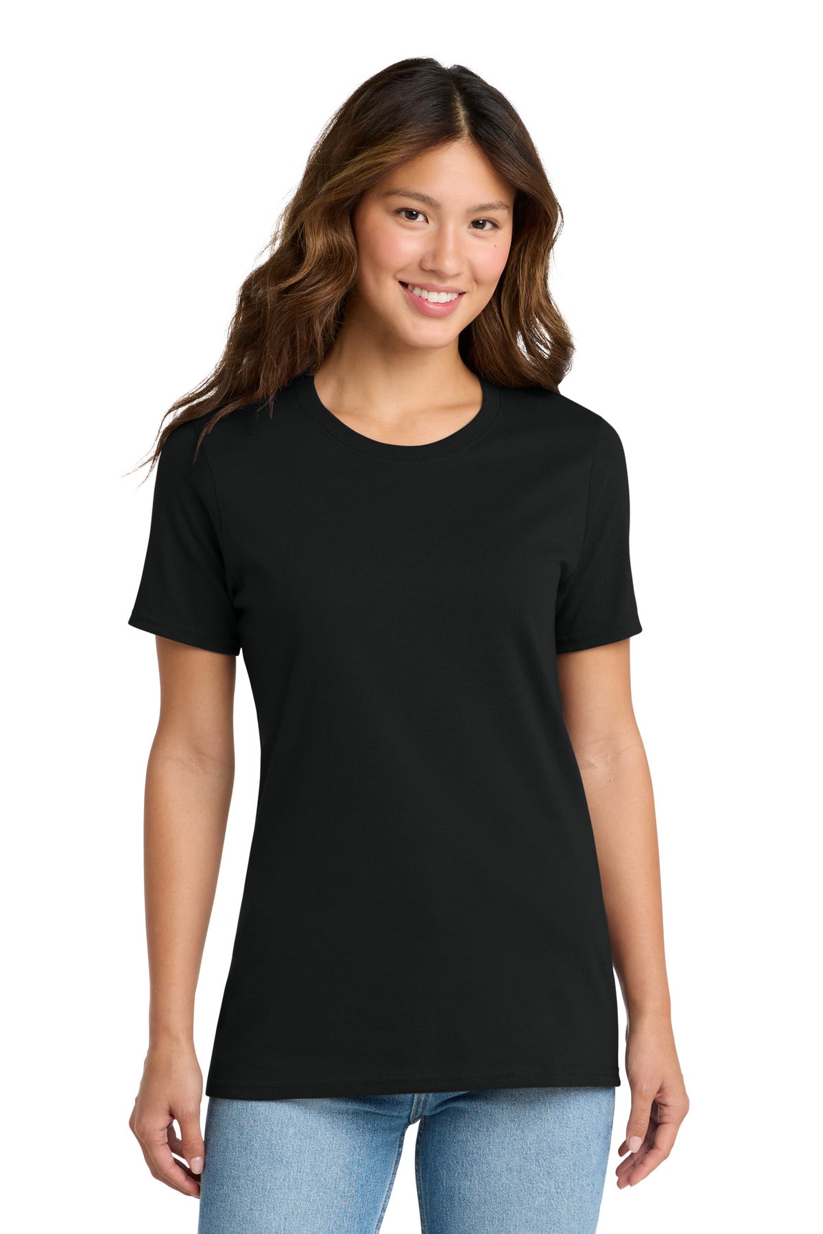 Port & Co Women's Core Cotton Tee - Jet Black