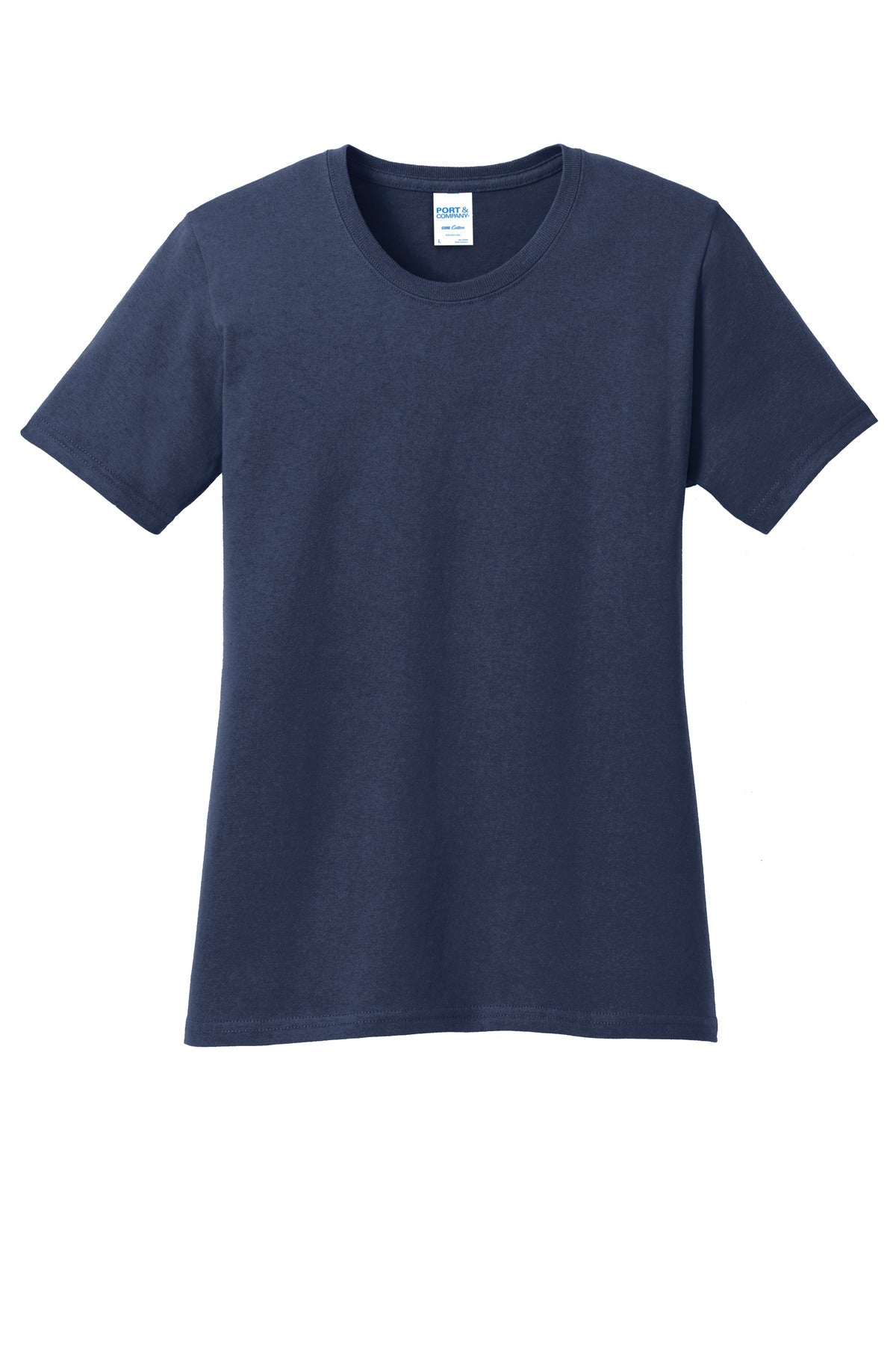 Port & Co Women's Core Cotton Tee - Navy