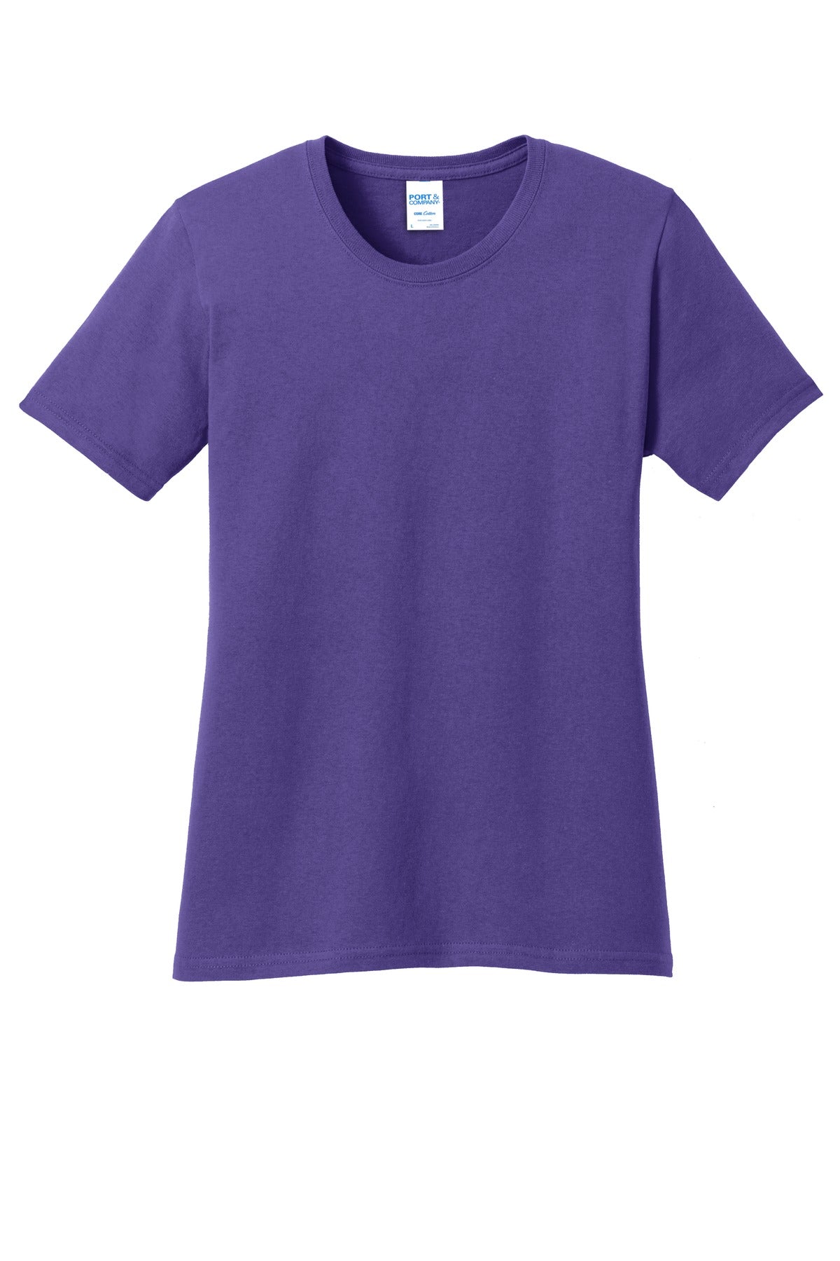 Port & Co Women's Core Cotton Tee - Purple