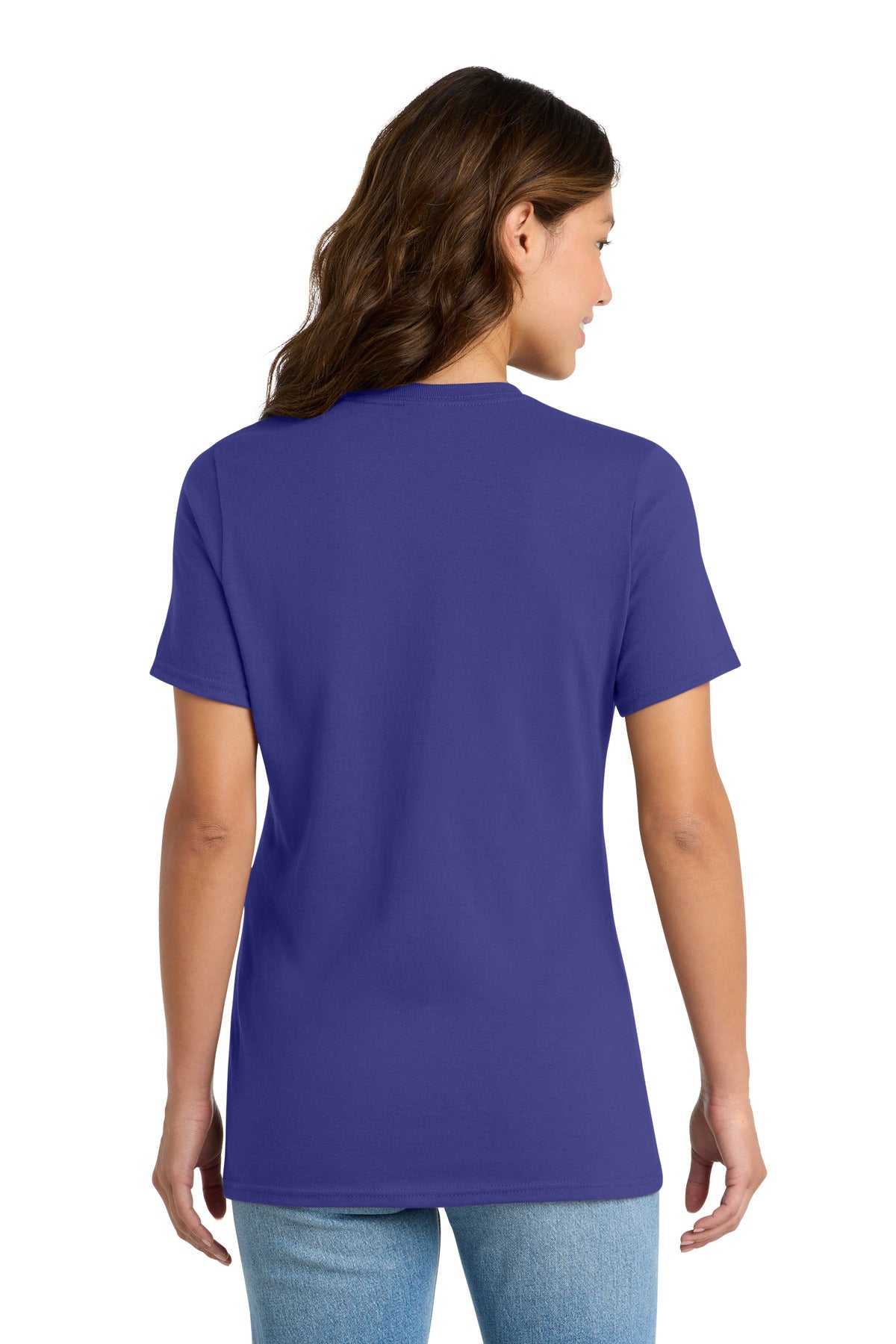 Port & Co Women's Core Cotton Tee - Purple