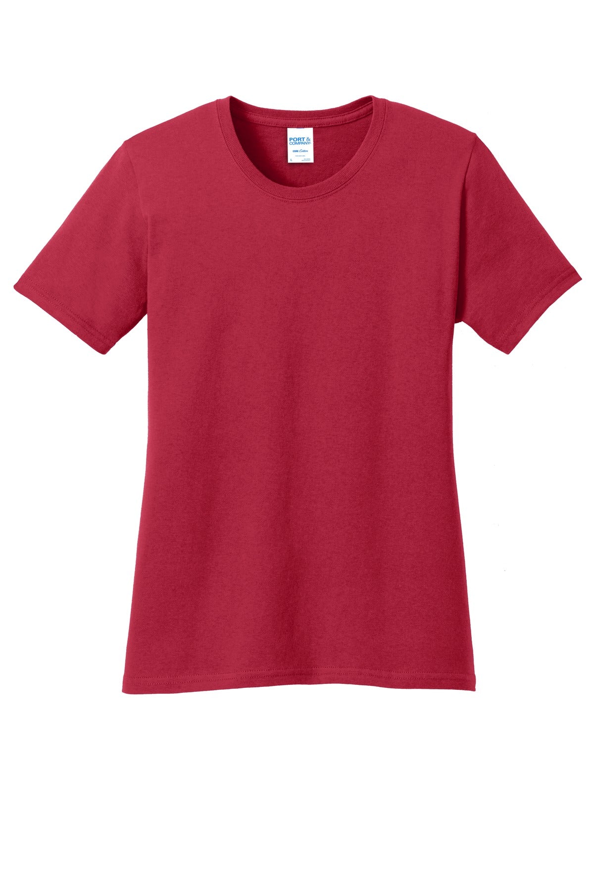 Port & Co Women's Core Cotton Tee - Red