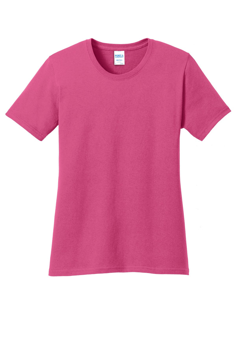 Port & Co Women's Core Cotton Tee - Sangria