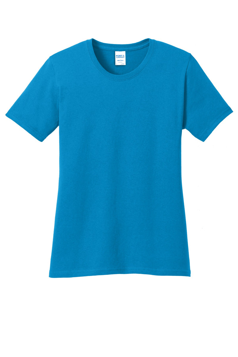 Port & Co Women's Core Cotton Tee - Sapphire