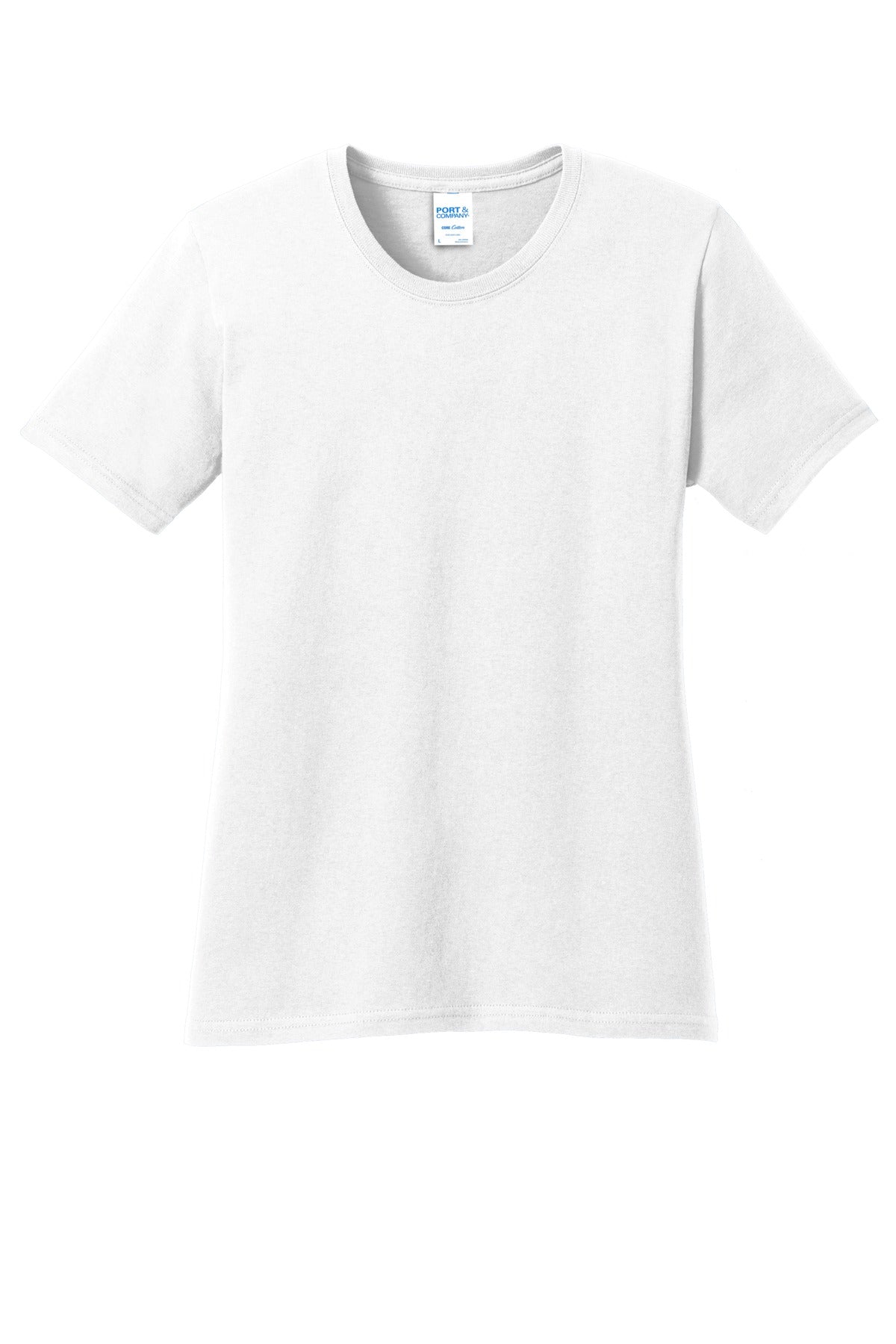 Port & Co Women's Core Cotton Tee - White