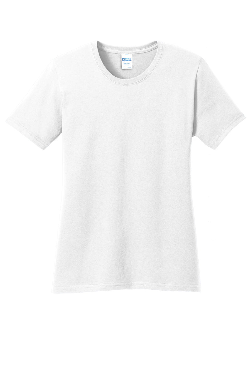 Port & Co Women's Core Cotton Tee - White