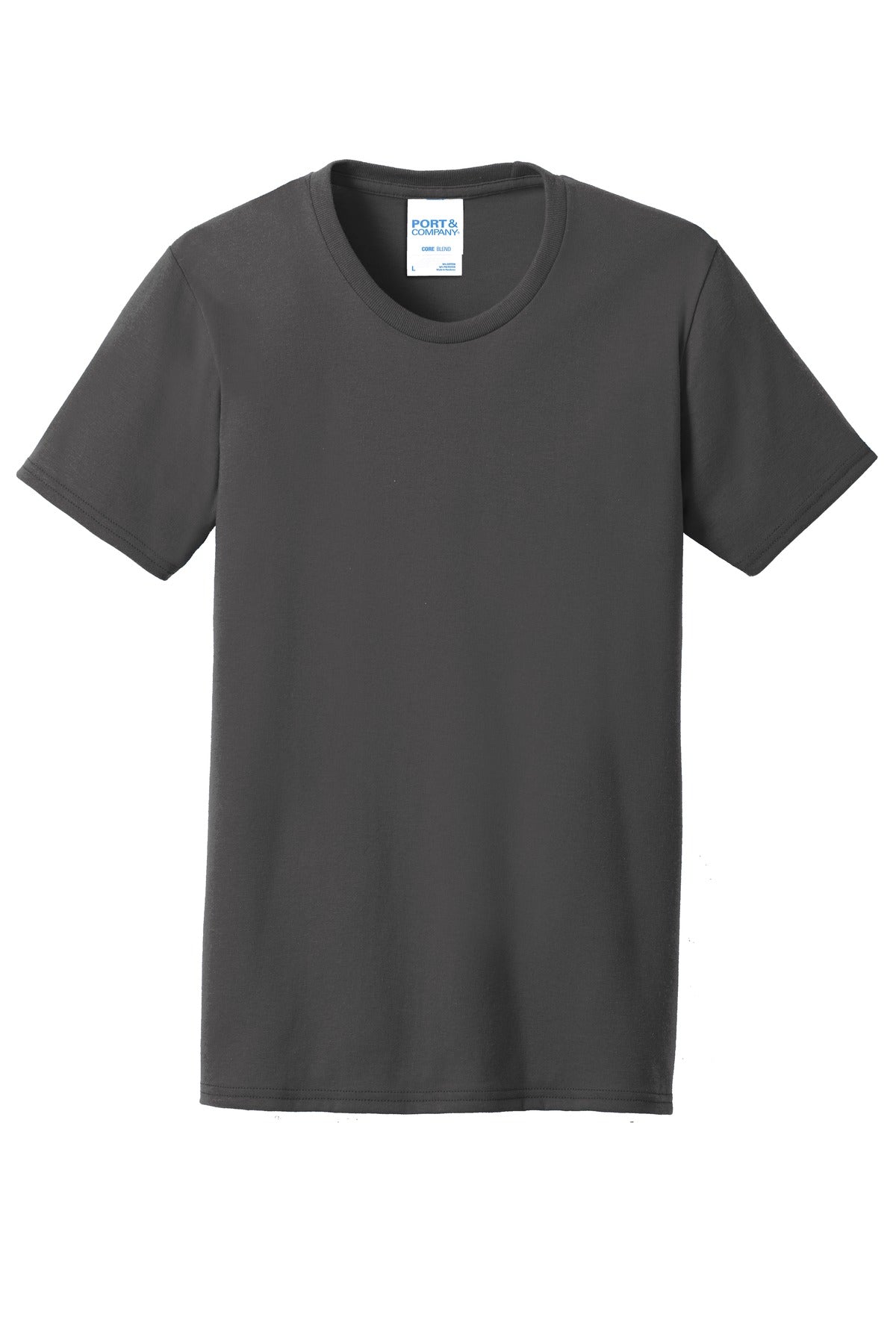 Port & Co Women's Core Blend Tee - Charcoal