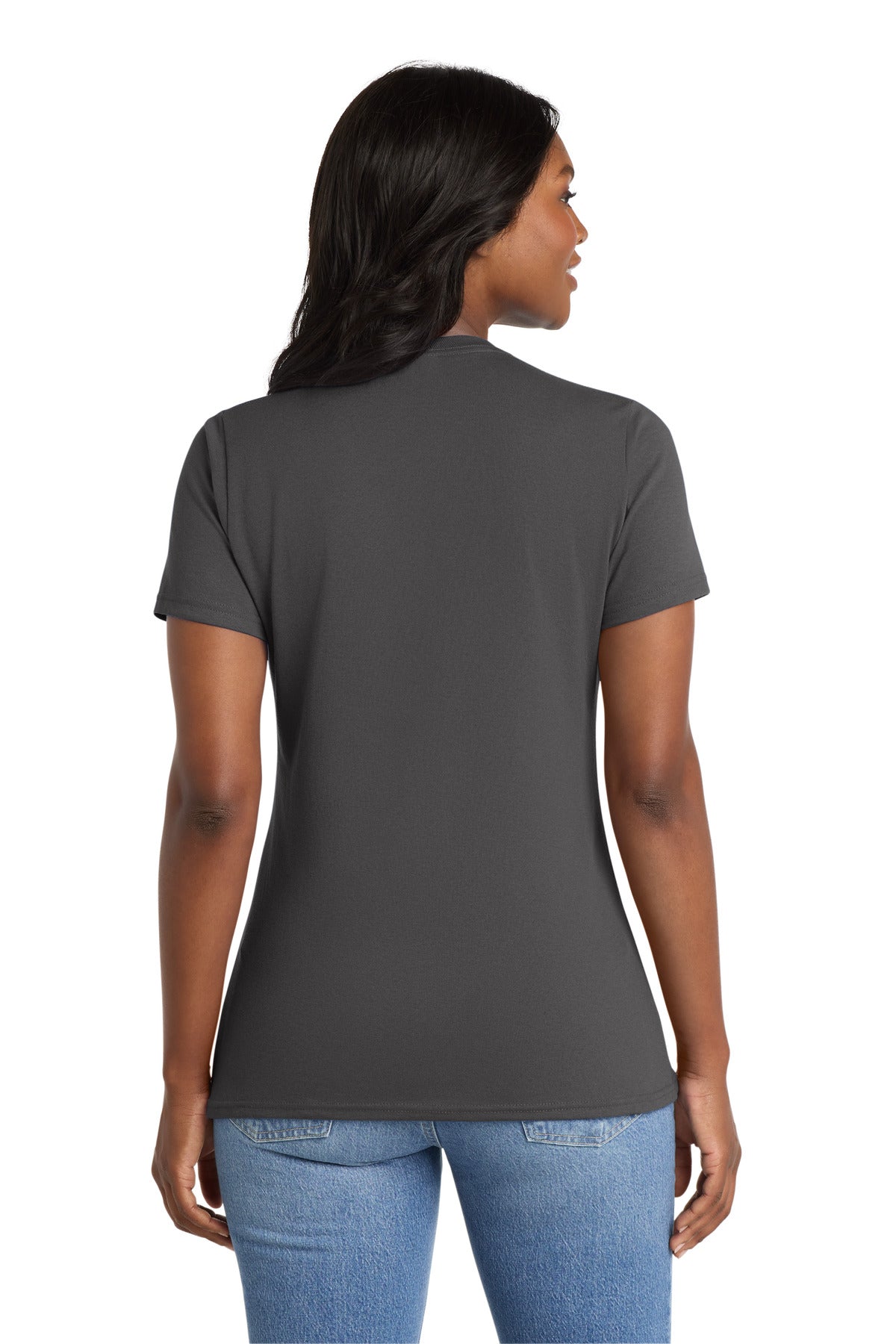 Port & Co Women's Core Blend Tee - Charcoal
