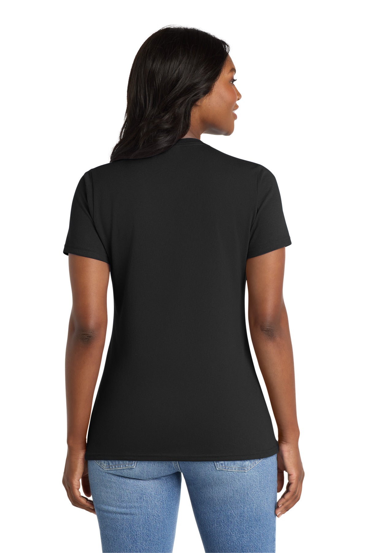 Port & Co Women's Core Blend Tee - Jet Black