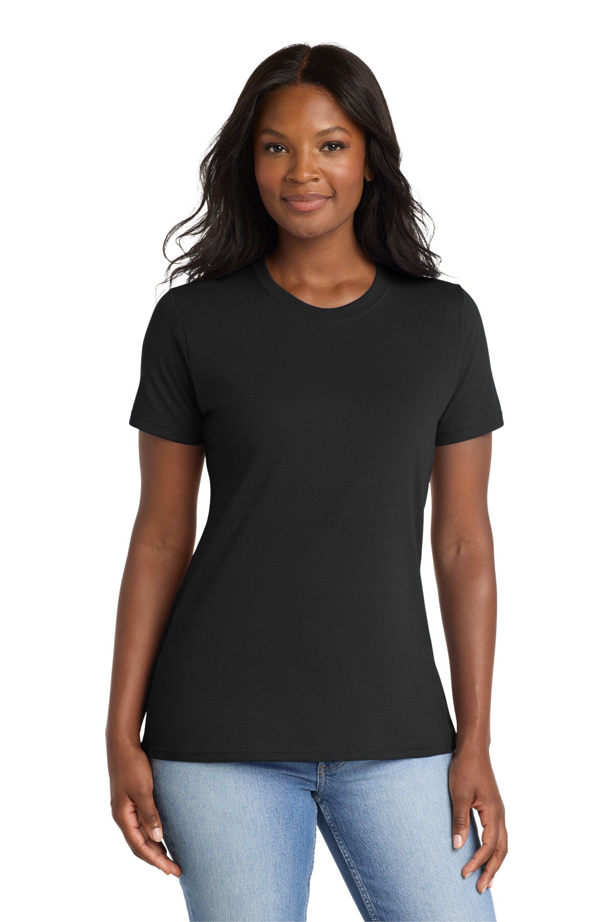 Port & Co Women's Core Blend Tee - Jet Black