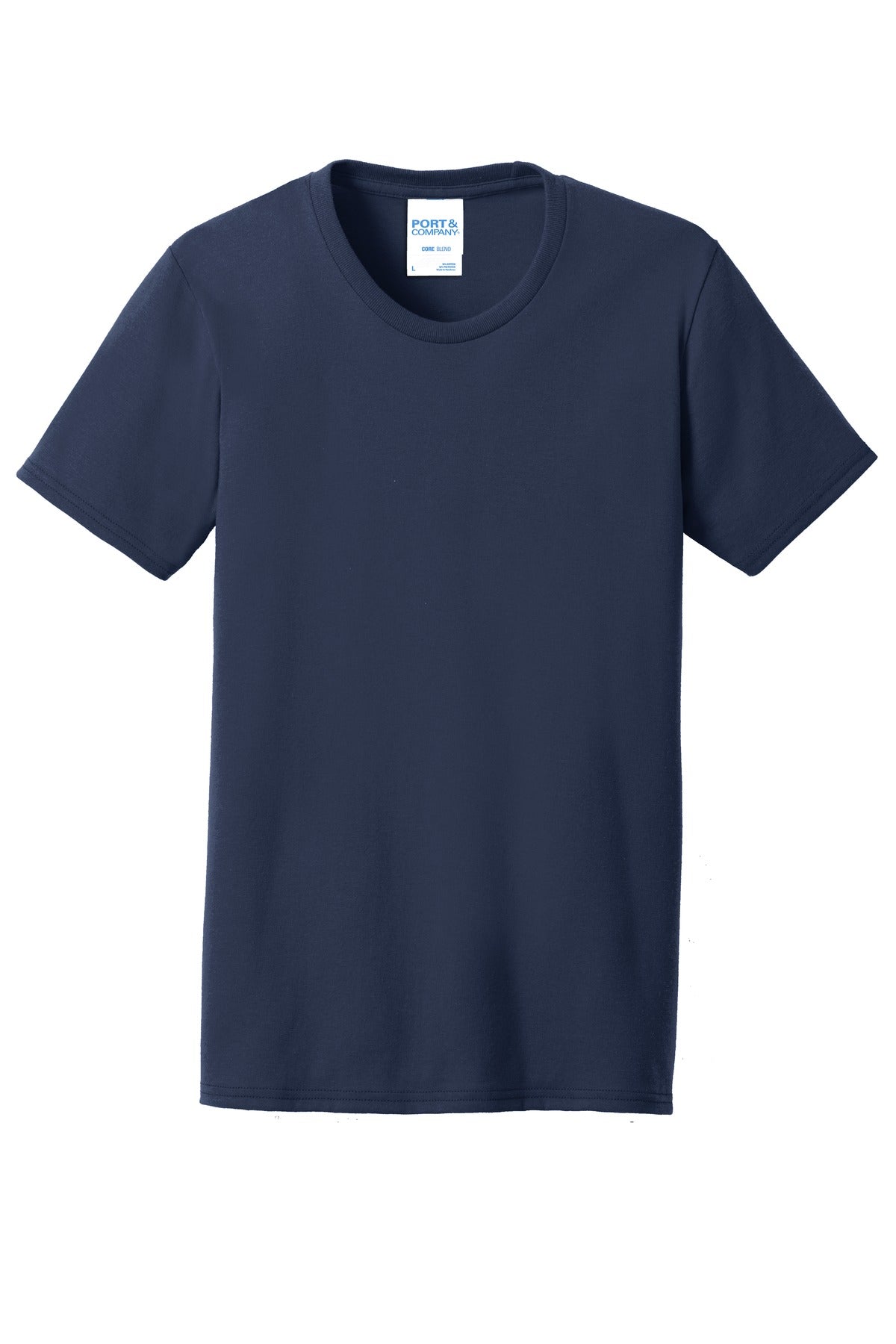 Port & Co Women's Core Blend Tee - Navy